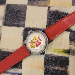 Annie Watch Vintage Picco 7 Jewels Red Art Deco